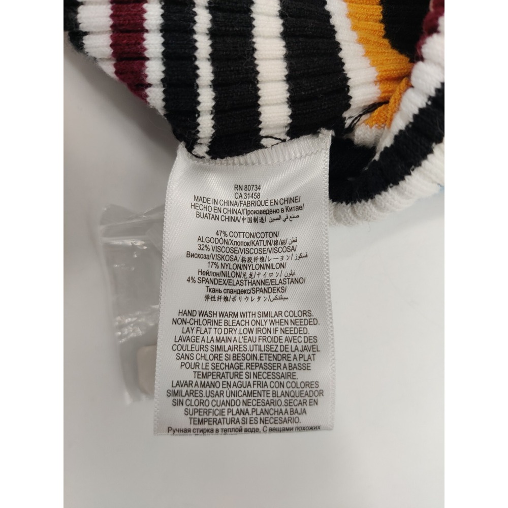 BCBGeneration Womens Ribbed Striped Mini Skirt Multi Color Size XS - Picture 3 of 9